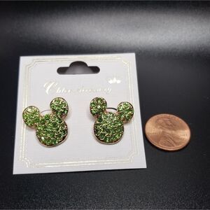 GREEN Mickey Mouse Earrings